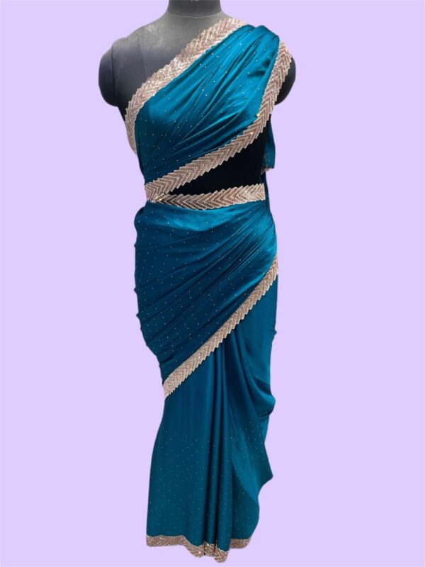 Navy Blue Saree