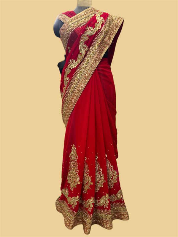 RED BRIDAL SAREE